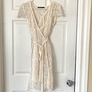 Zara Lace White Dress
